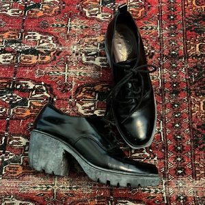 Y2K/indie-sleaze OPENING CEREMONY iconic chunky platform Oxfords sz 40